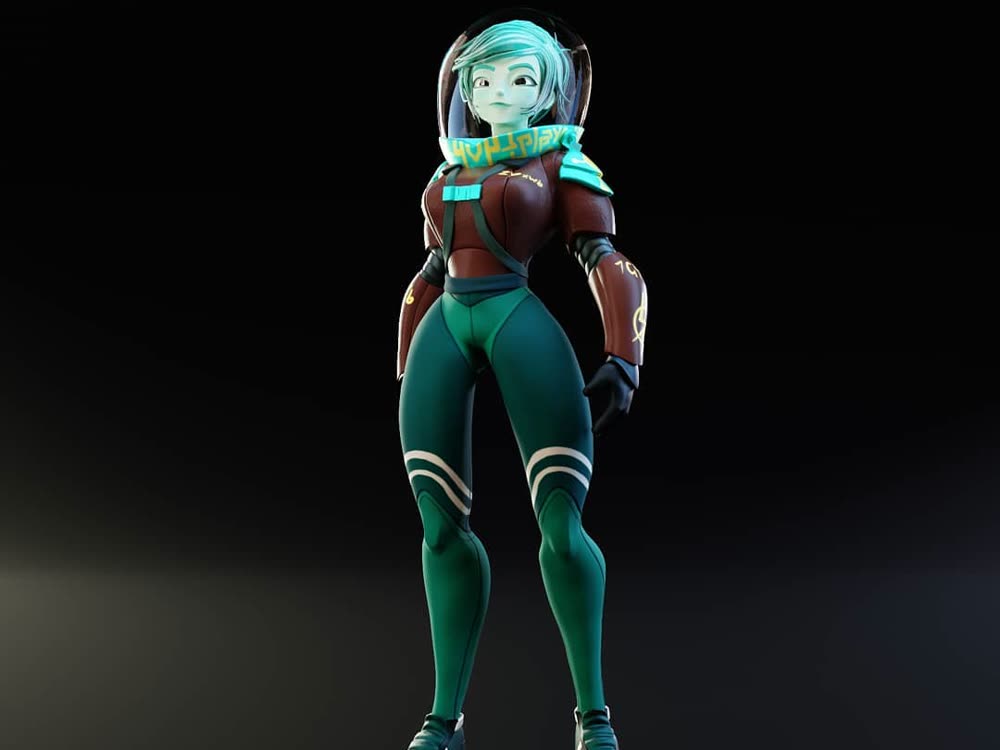 Personagem feito no 3D Character Workshop com Shane Olson