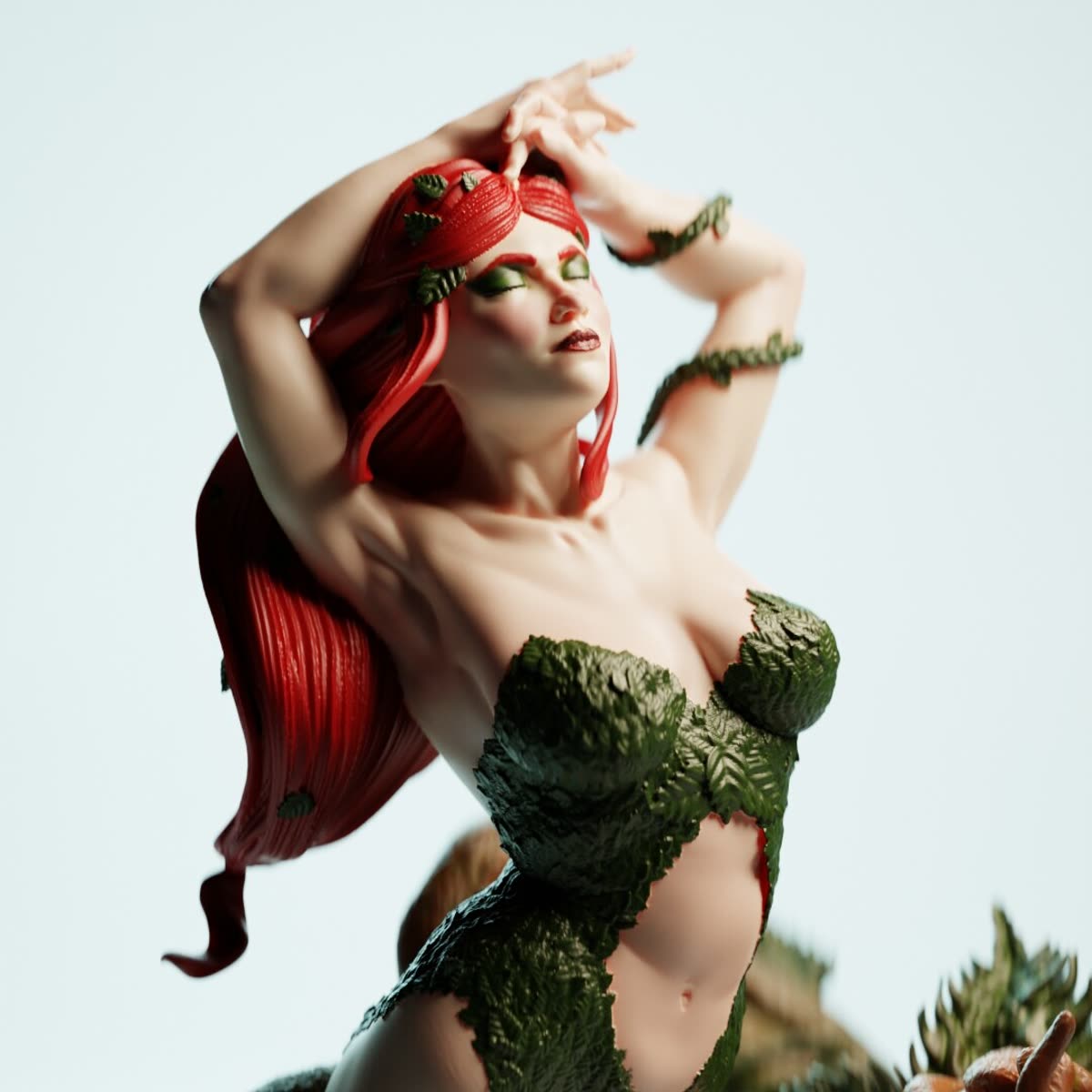 Close do busto da Poison Ivy